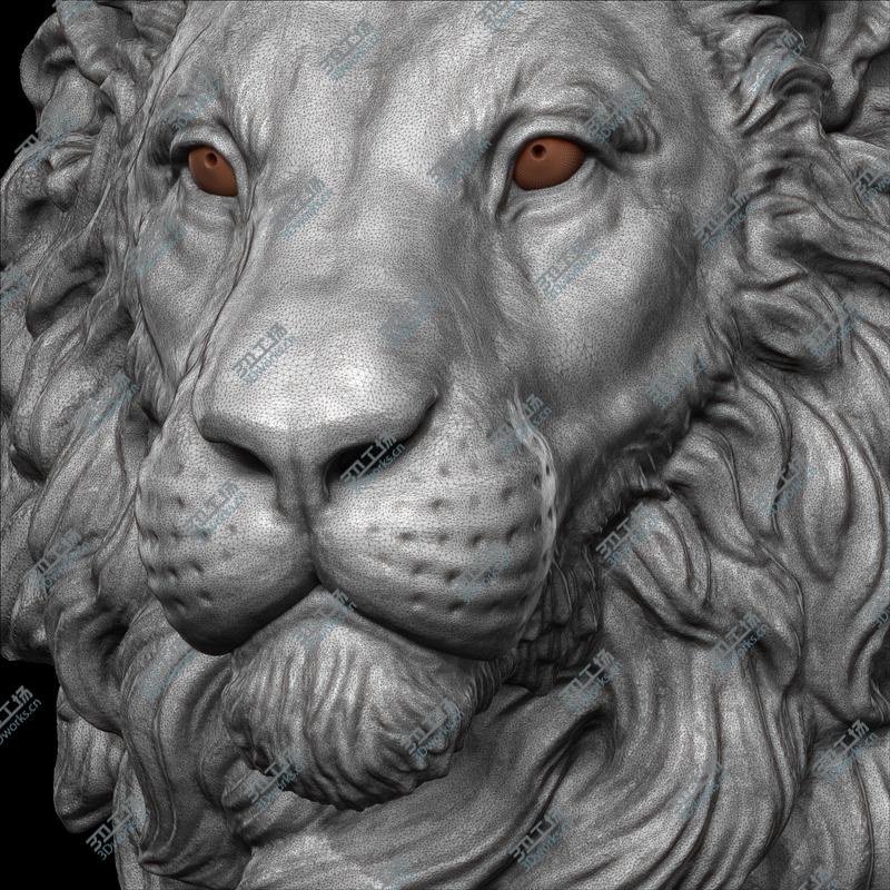 images/goods_img/20210319/Lion Head Statue 3D/5.jpg
